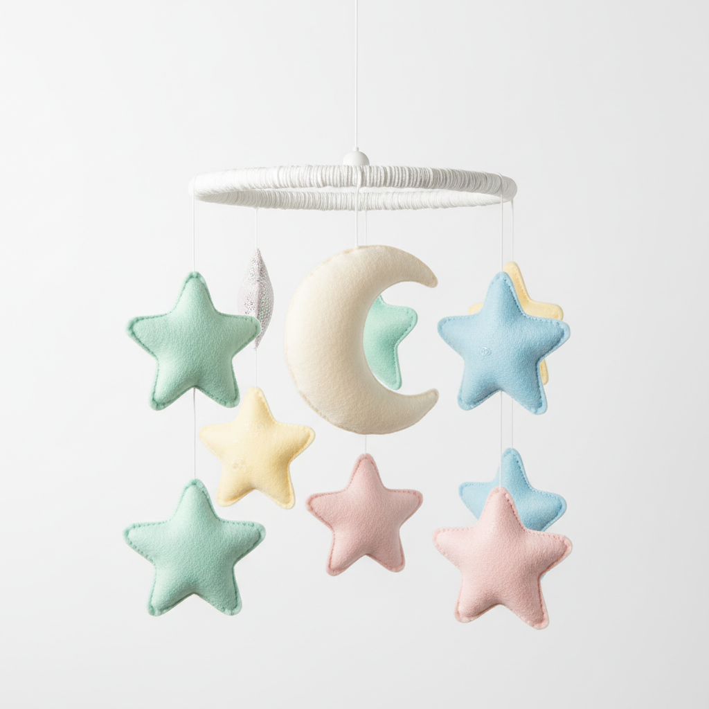 Mobile musical étoiles et lune