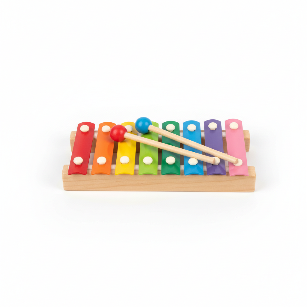 Xylophone en bois coloré
