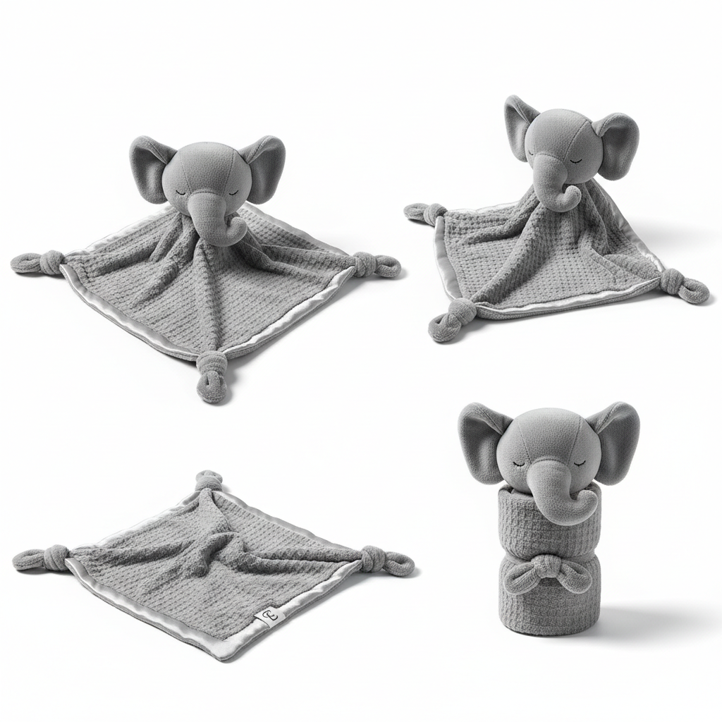 Doudou éléphant - vue latérale