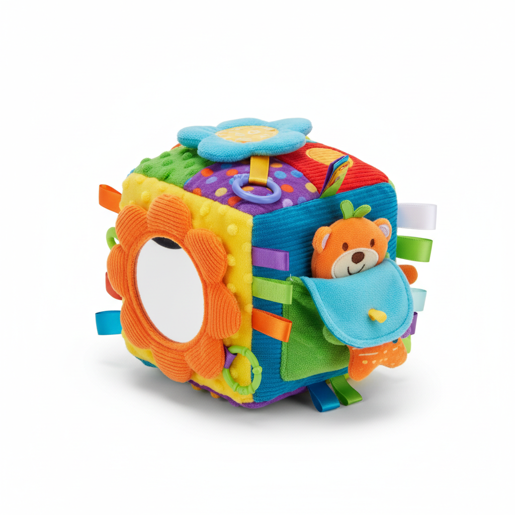 Cube d'activités multi-textures